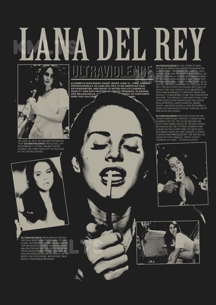 Lana del rey ultraviolence poster